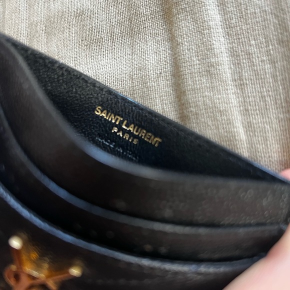 Saint Laurent YSL Quilted Leather Cassandre Matelasse Card Case Holder Wallet - Picture 5 of 15